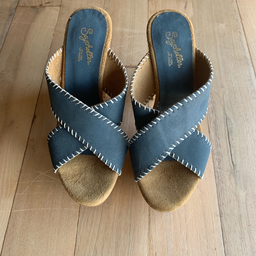 NWOB Seychelles Open Toe Mules 7M